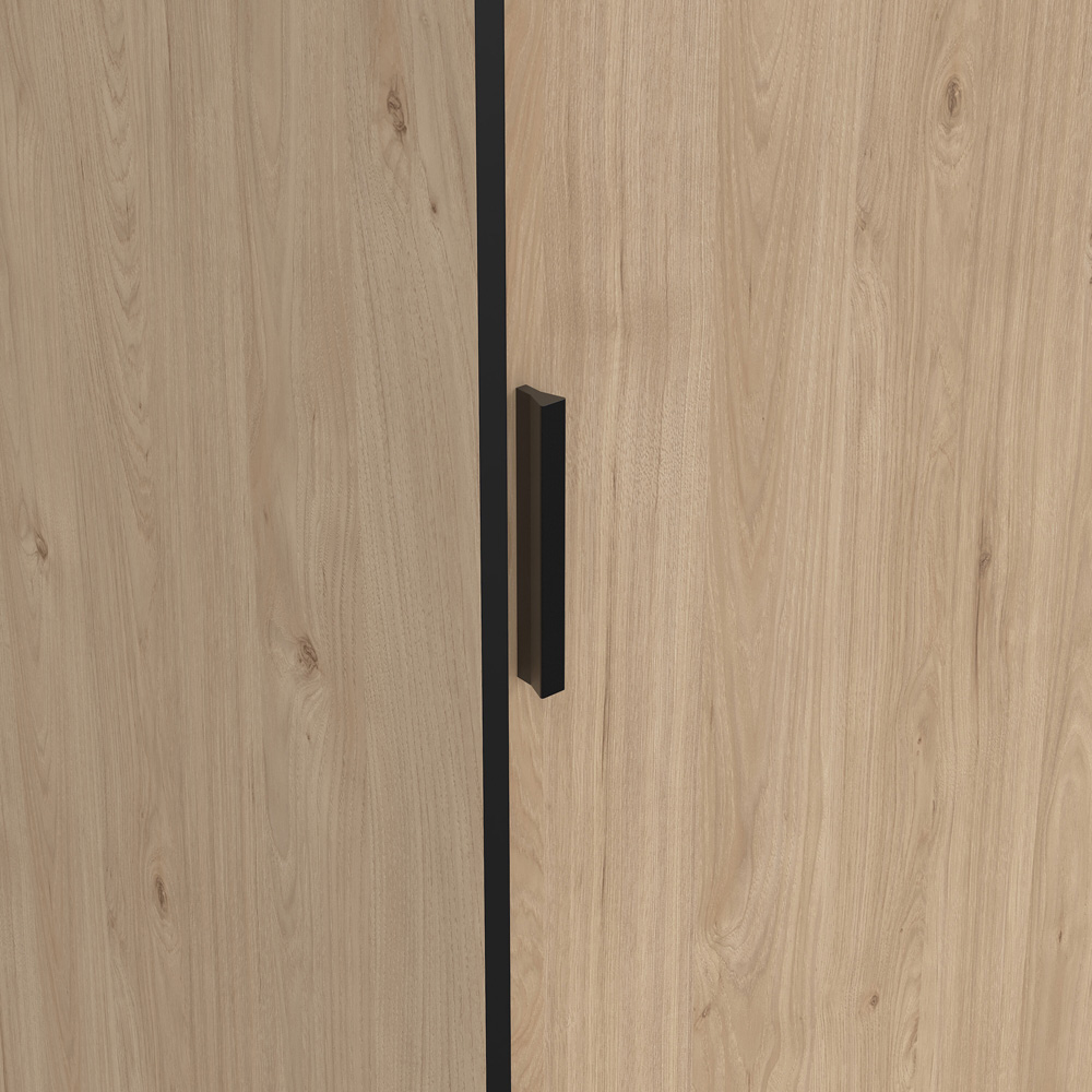 Florence 4 Door 4 Drawer Jackson Hickory Oak Sliding Wardrobe Image 5