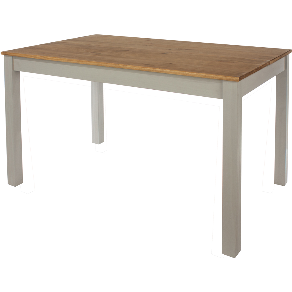 Core Products Corona Linea 4 Seater Dining Table Bench Set Grey Image 3