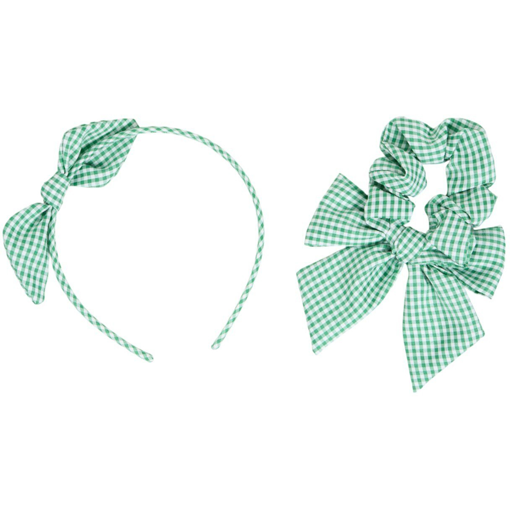 Headband and Scrunchie Set Green Image 2