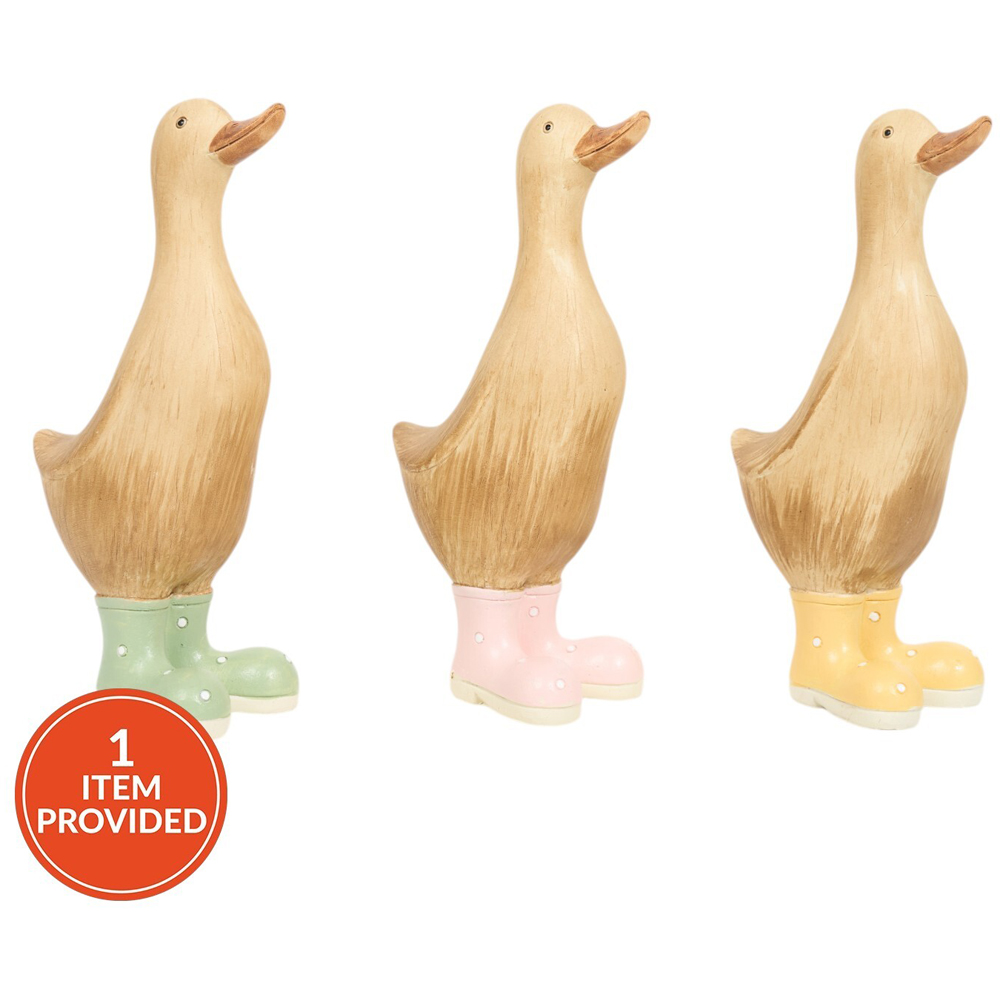 Duck In Wellingtons Polyresin Ornament Image 1