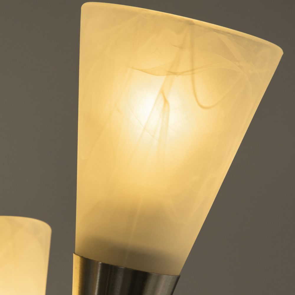 Portland Silver 3 Light Upright Floor Lamp Image 3