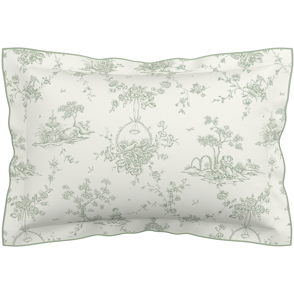 V&A Garden Of Love King Size Green Duvet Set Image 3