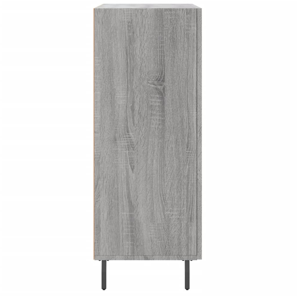 vidaXL Single Door 3 Drawer Grey Sonoma Sideboard Image 7