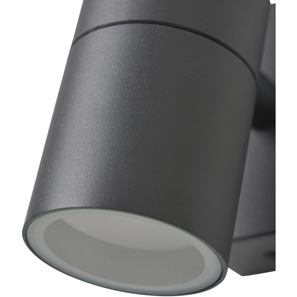 Zink Luna 2 Light Anthracite Up and Down Wall Light Image 4