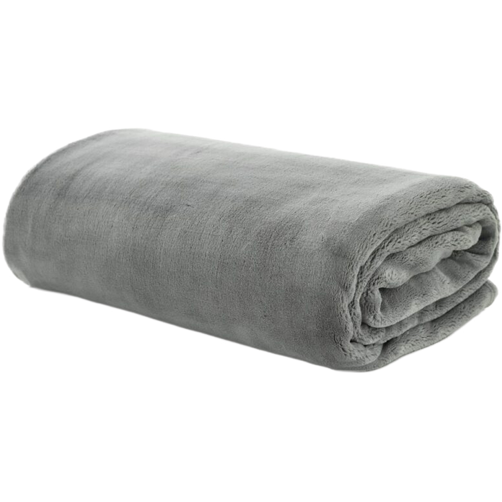 Deyongs Coco Touch Grey Throw 140 x 180cm Image 1