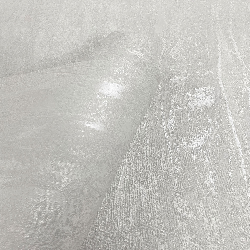 Muriva Renata Metallic Texture Light Grey Wallpaper Image 5