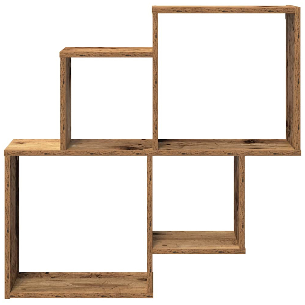 vidaXL 4 Shelf Old Wood Wall Shelf  Image 3