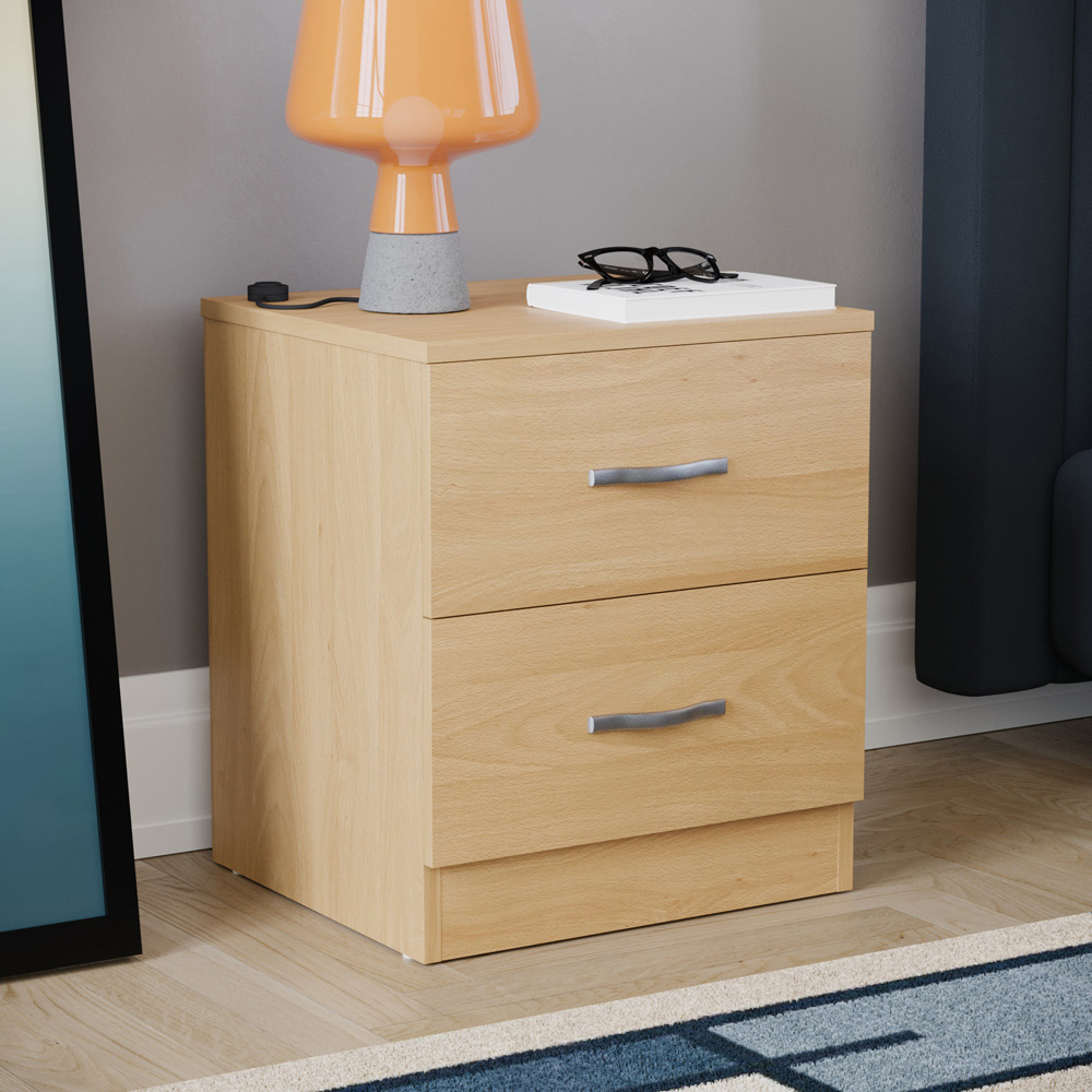 VIDA DESIGNS Riano Pine 3 Piece Narrow Bedroom Furniture Set Image 4