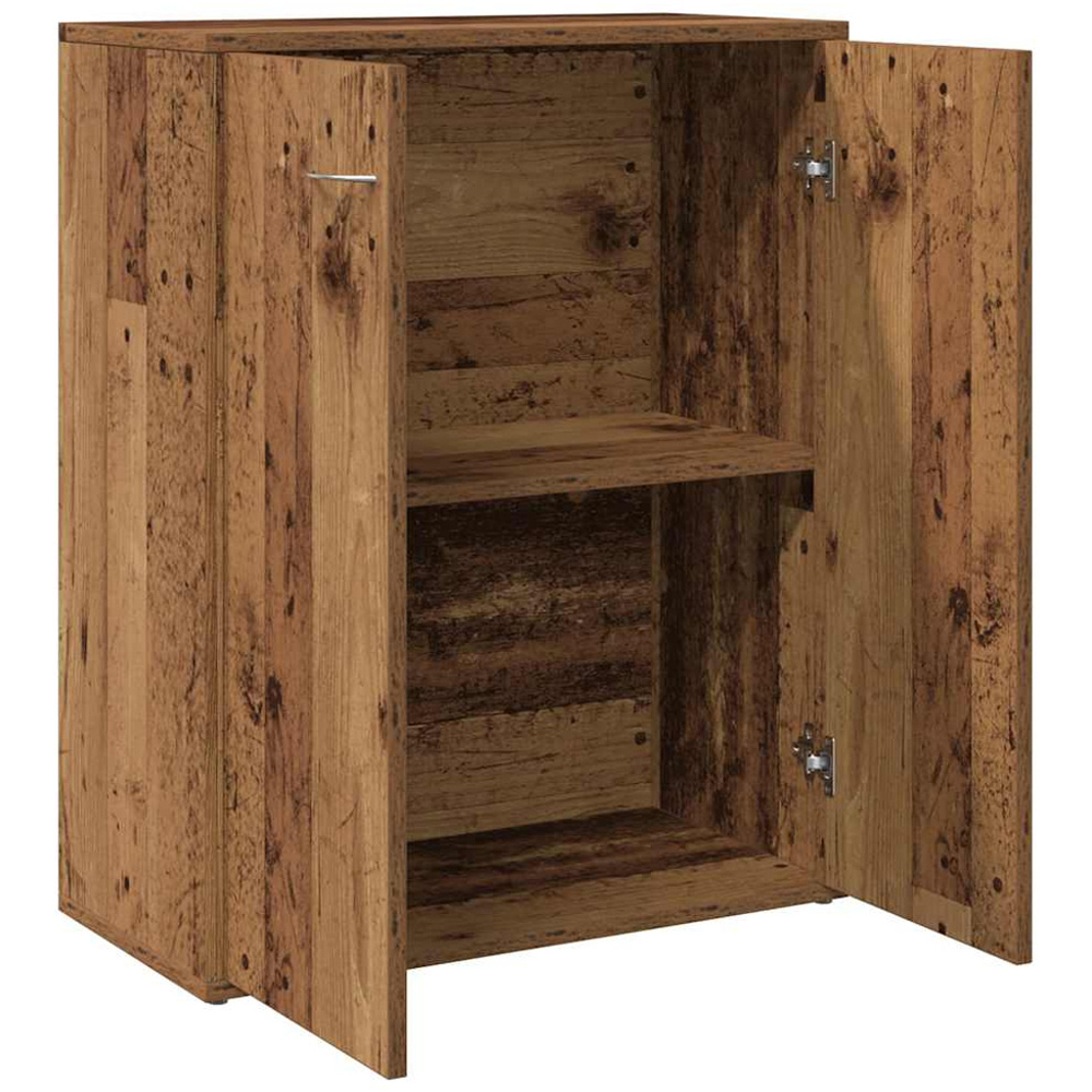vidaXL 2 Door 2 Shelf Old Wood Sideboard Image 5