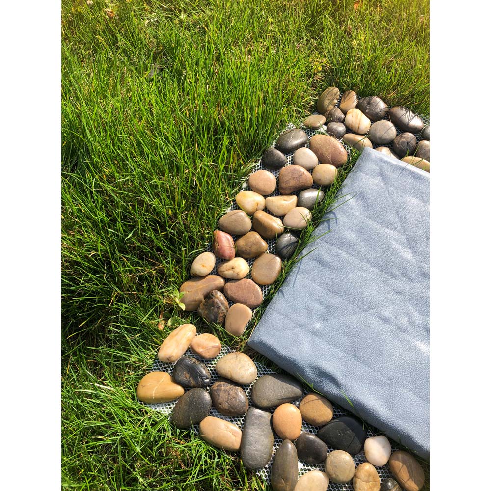 Avilo Plain Flexible Pebble Garden Edging Panel 4 Pack Image 2