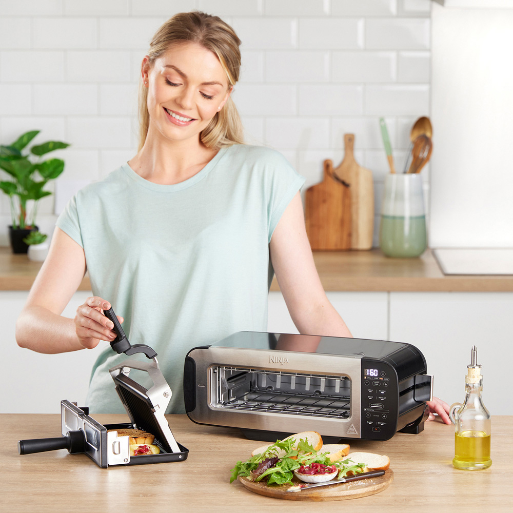 Ninja Foodi ST200UK Black Toaster Grill and Panini Press Image 4
