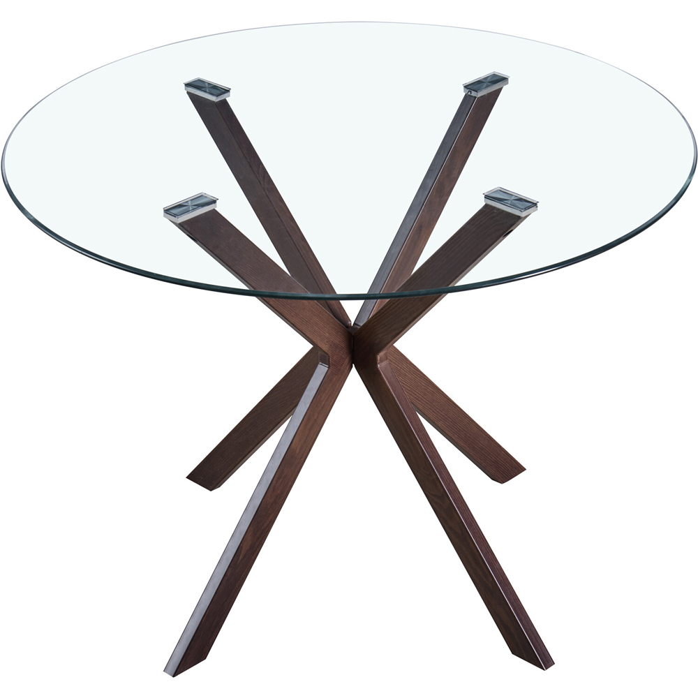 Kendall Round Glass Dining Table Image 2