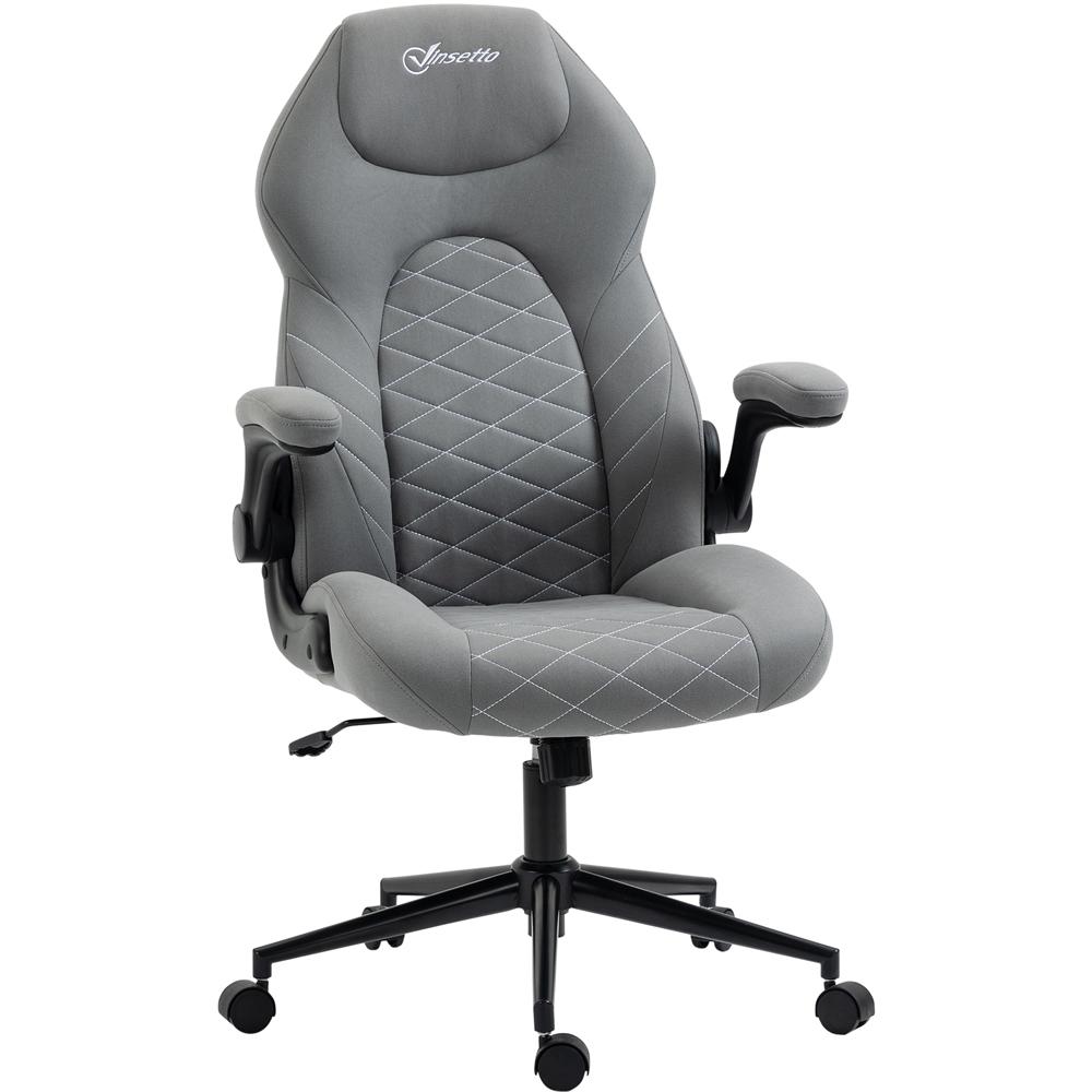 Portland Light Grey Swivel Office Computer Chair Image 3
