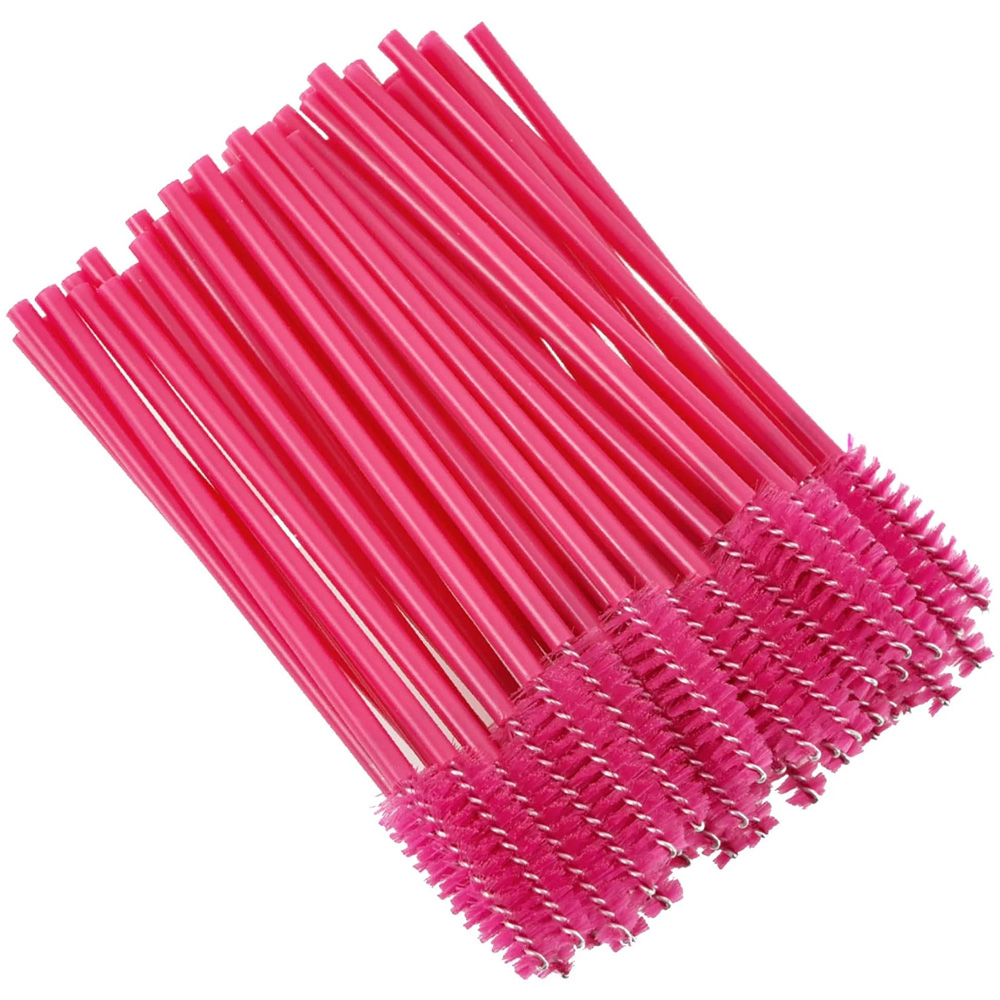 ATEK Hot Pink Disposable Mascara Wand 50 Pack Image 1