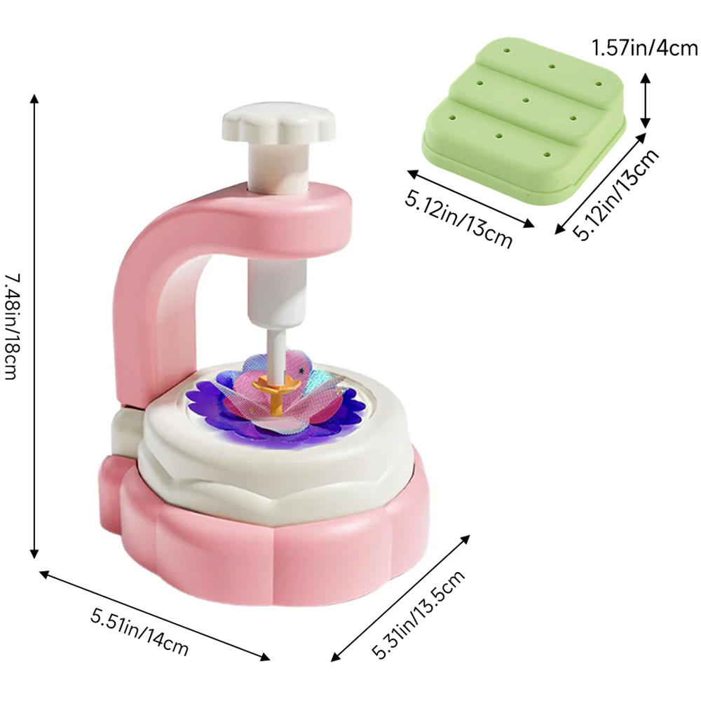 H&O Direct Kids DIY Flower Press Machine Arts and Crafts Set with Accessories Image 6