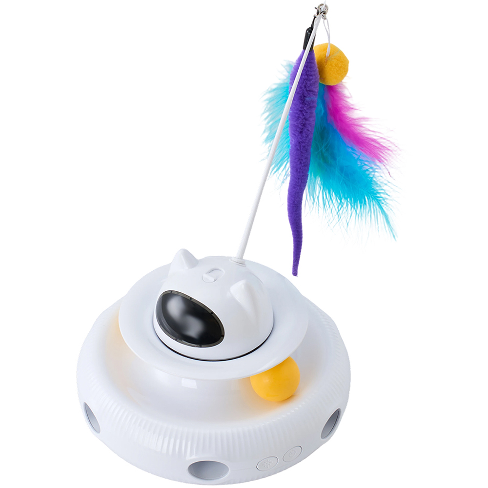 H&O Direct 4-in-1 Rechargeable Multi-Function Electronic Automatic Interactive Cat Toy Image 2
