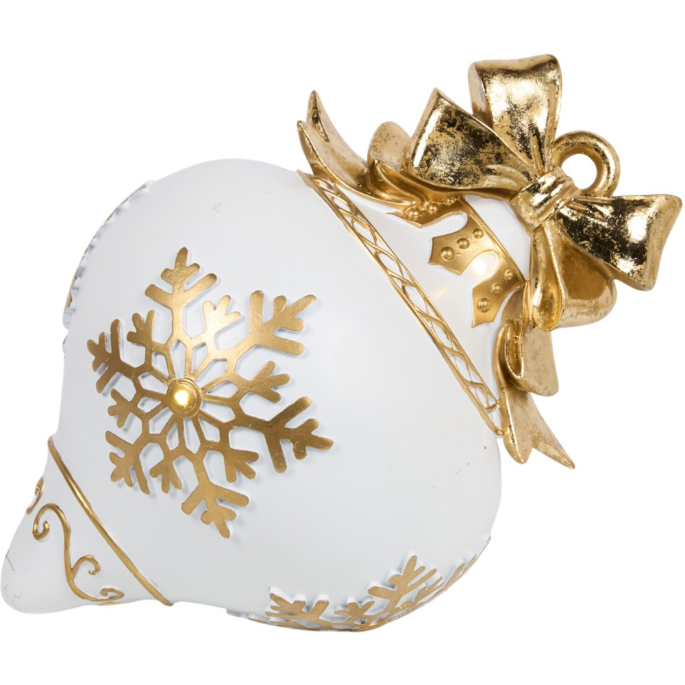 Light Up Bauble Ornament Gold Image 1