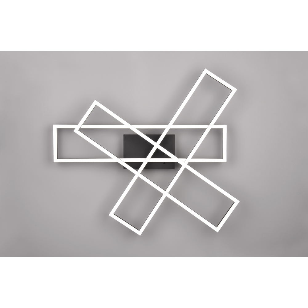 TRIO Corso Matt Black LED Ceiling Light Image 8