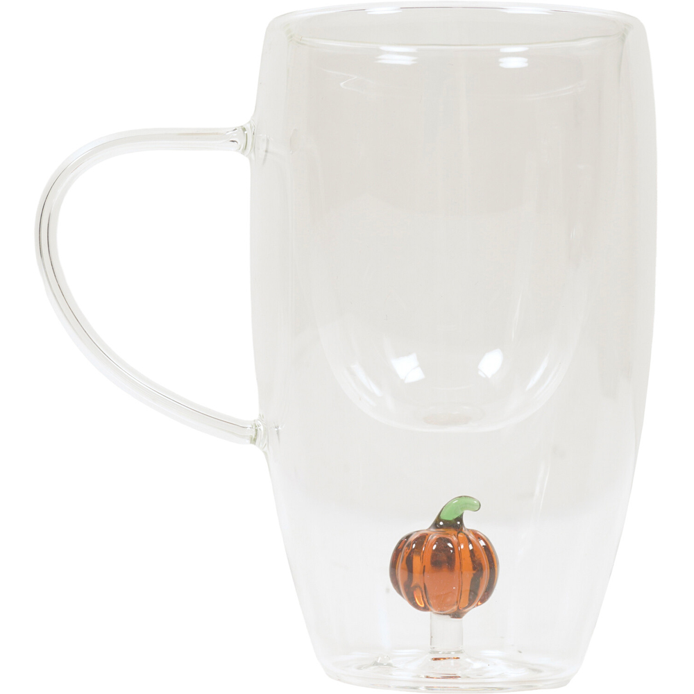 Double Wall Icon Glass Mug with Handle Image 4