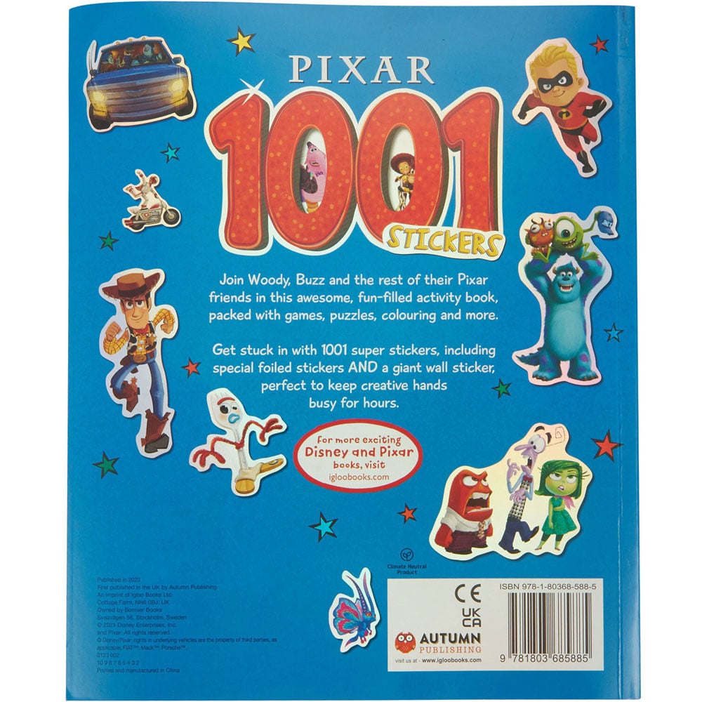 Pixar 1001 Stickers Activity Book Image 4