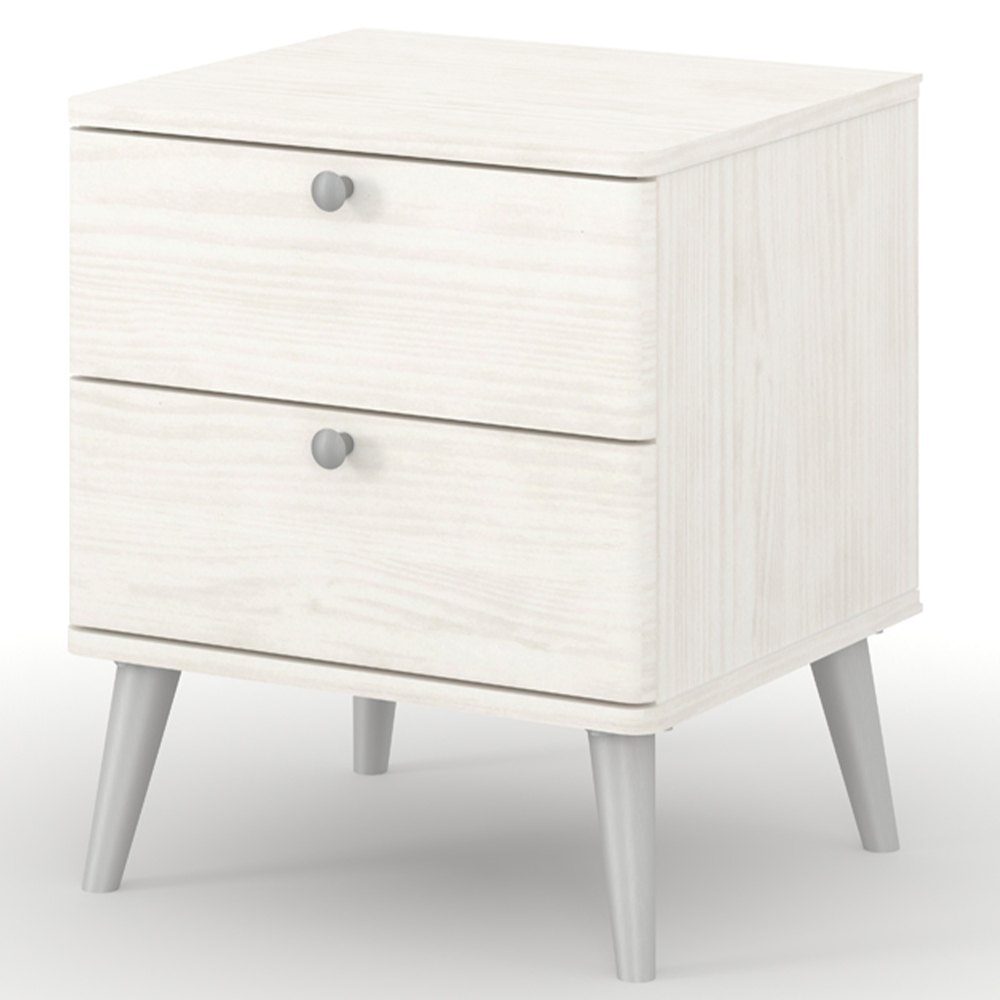 Core Products Augusta Curve 2 Drawer Bedside Table Image 2
