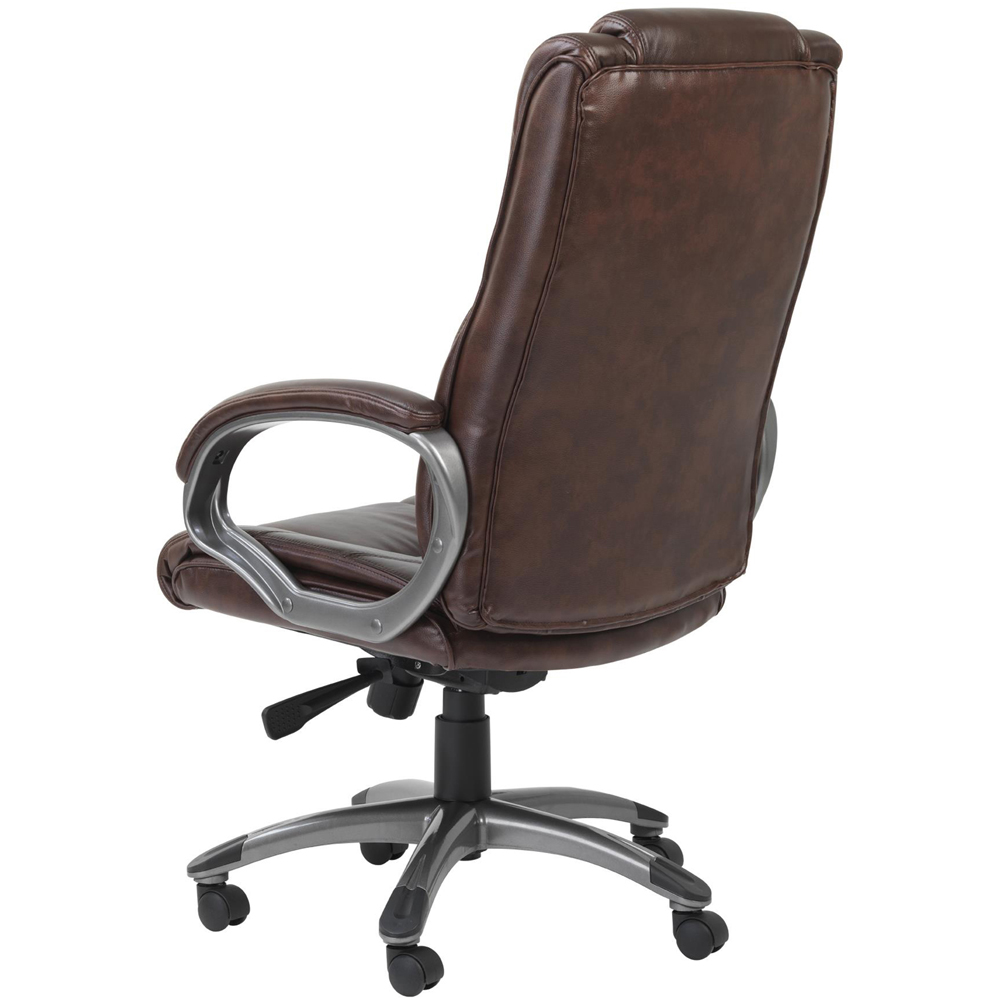 Alphason Northland Brown Soft Feel Leather High Back Executive Chair Image 4