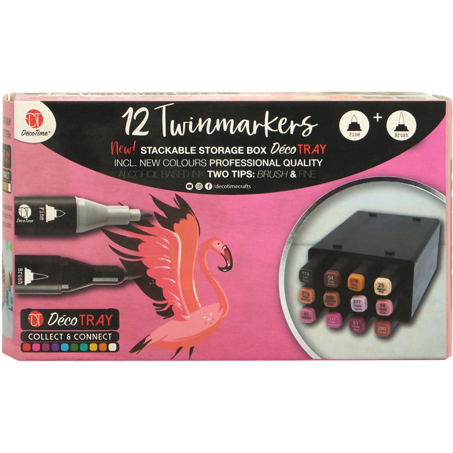 Pack of 12 Twin Markers In Deco Tray Image 11
