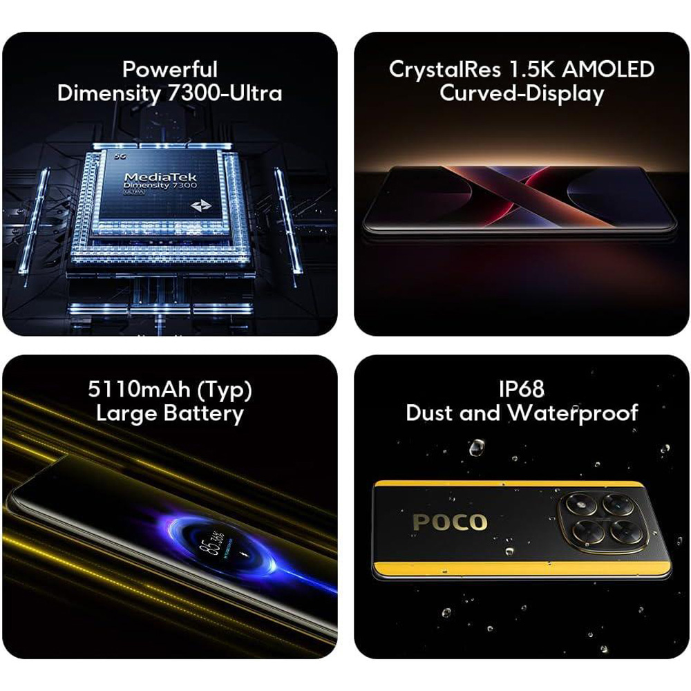 Xiaomi POCO X7 5G 8GB 256GB 6.67 inch Dual SIM Android Smartphone Silver Image 4