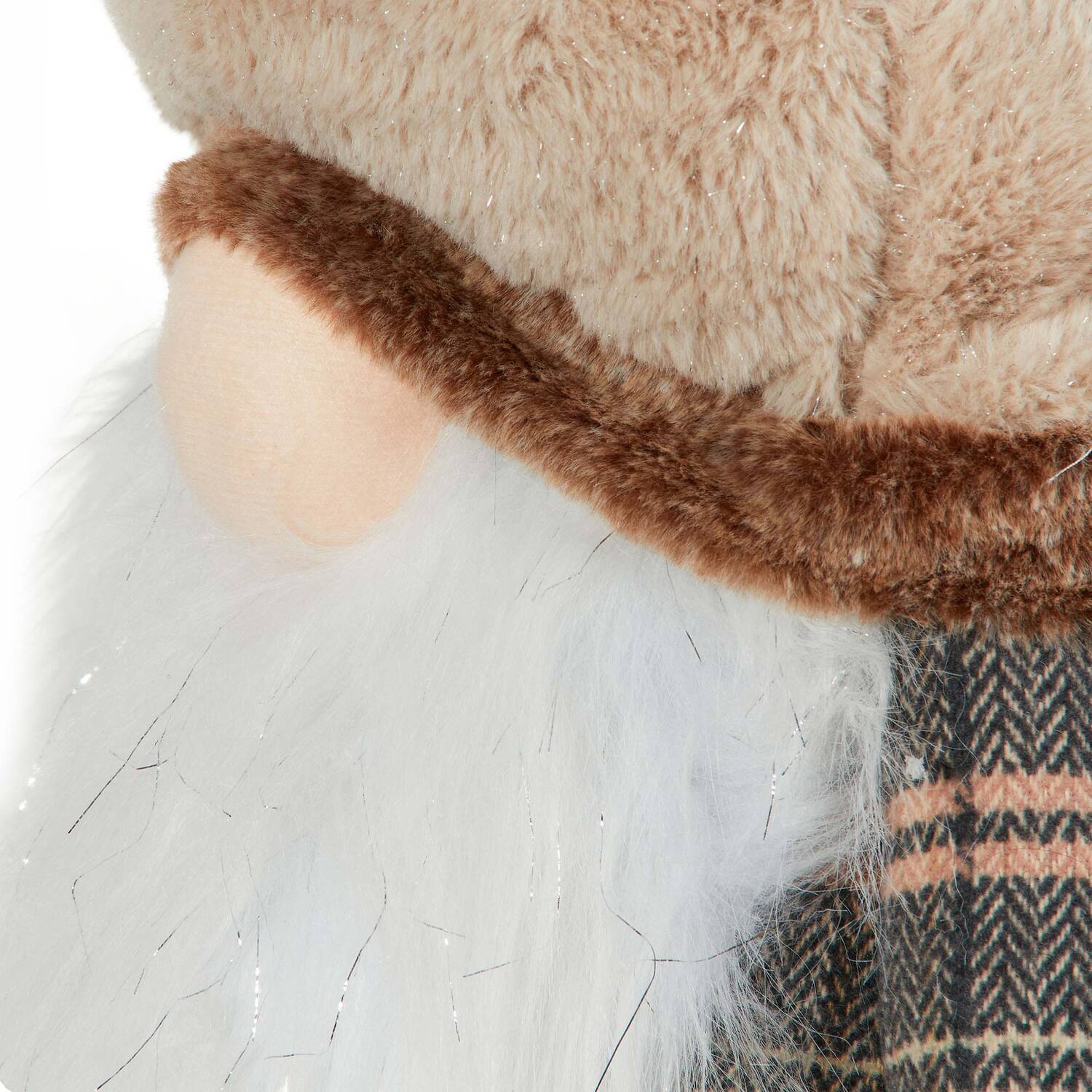 Tartan Standing Gonk Beige - Beige Image 4