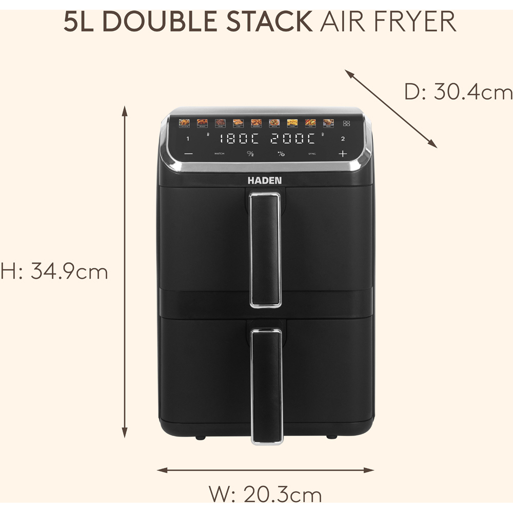 Haden 216359 5L Double Stack Air Fryer Image 7