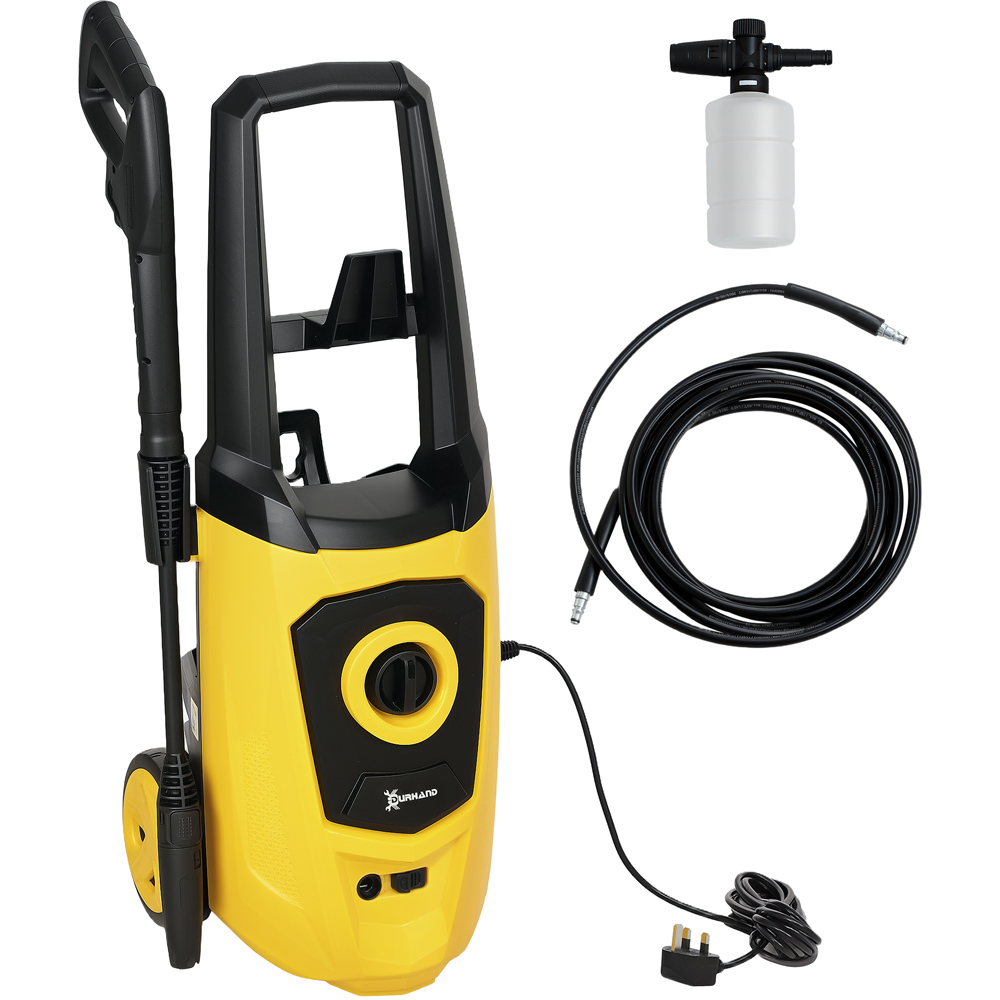 DURHAND 845-866V70YL 1800W Yellow Power Washer 150Bar Image 3