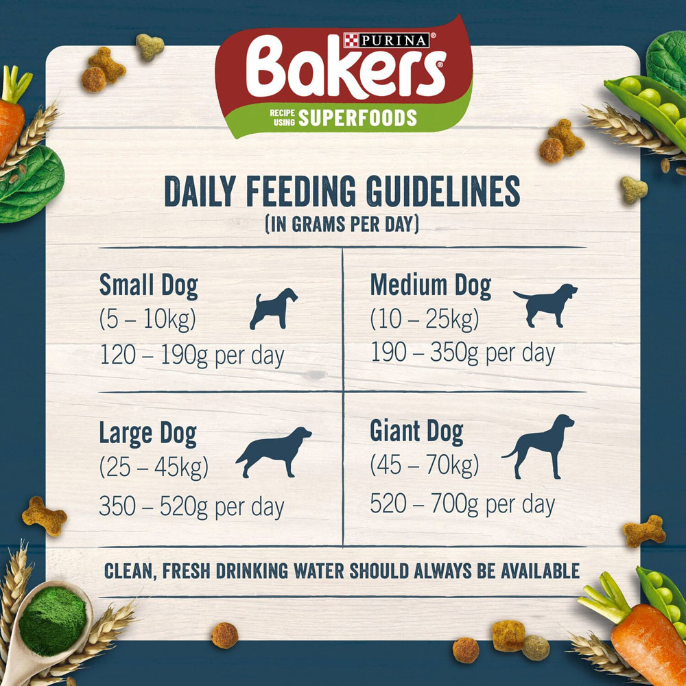 Bakers Adult Beef with Vegetables Dry Dog Food 14kg Image 4