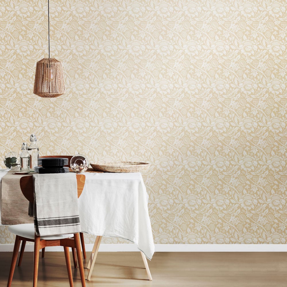Hoopla Walls Elegance Damask Trail Linen Wallpaper Image 2