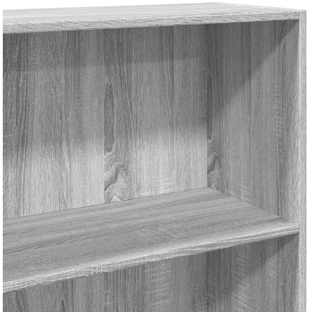 vidaXL 4 Shelf Grey Sonoma Bookcase Image 6