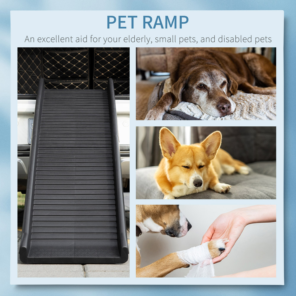 PawHut Foldable Pet Dog Ramp with Non Slip Cover Image 5