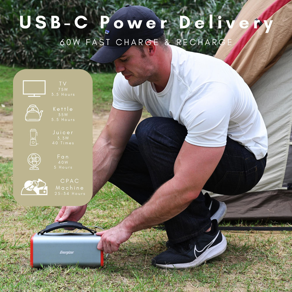 Energizer Black Power Station 240Wh Image 7