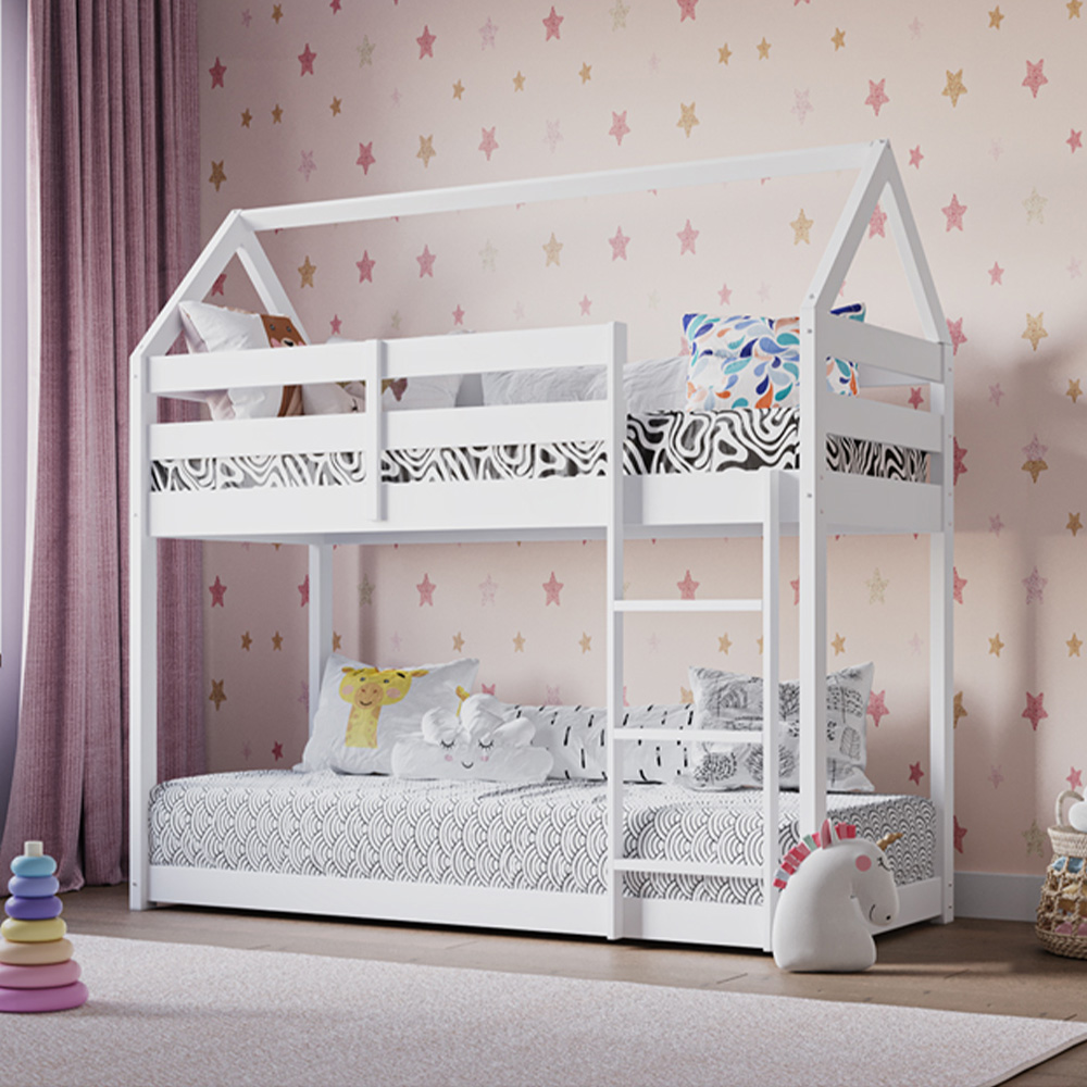Flair Sasa Shorty White Play House Bunk Bed Image 4
