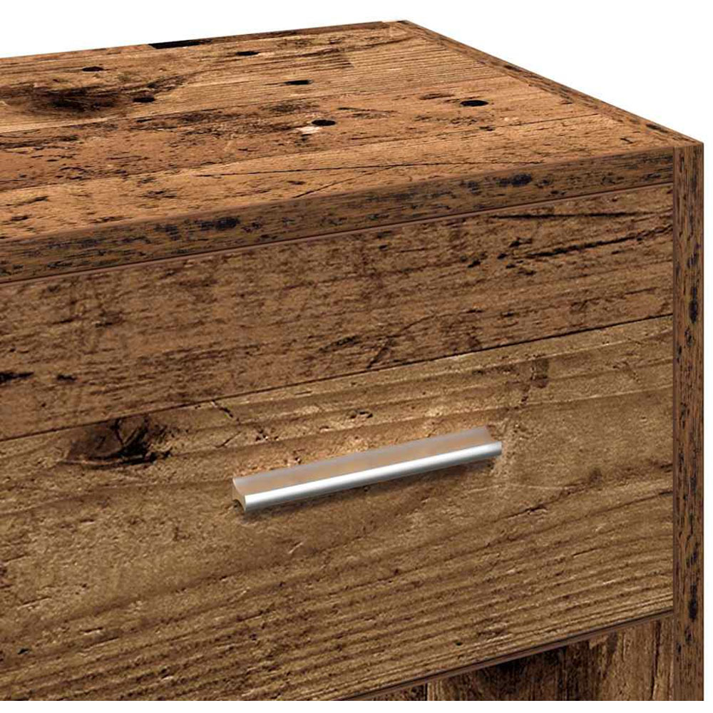 vidaXL 3 Door 3 Drawer Old Wood Wide Sideboard Image 8