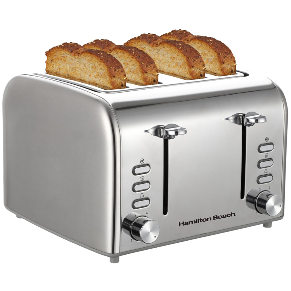 Hamilton Beach HBKTMB Rise Brushed 1.7L Kettle 4 Slice Toaster and Microwave Kitchen Bundle Image 3