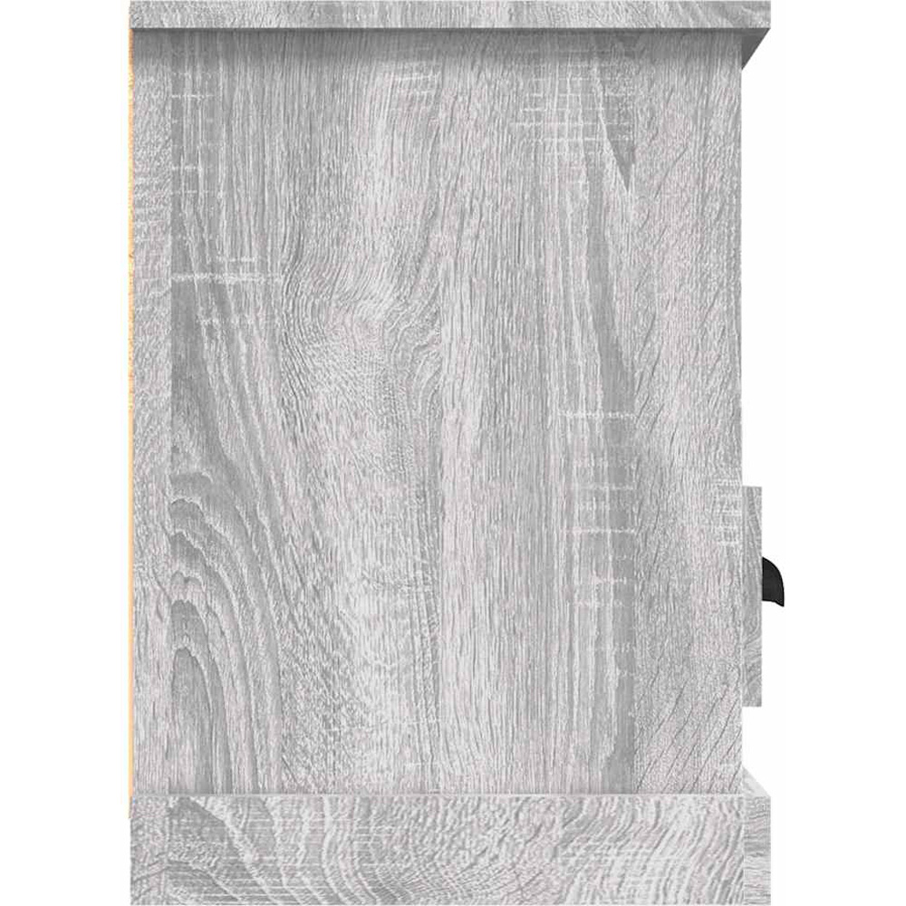 vidaXL 3 Drawer 3 Shelf Grey Sonoma TV Stand Image 5