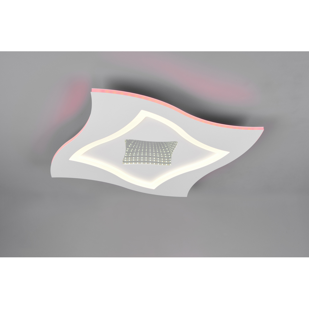 TRIO Klint Matt White LED Ceiling Light Image 8