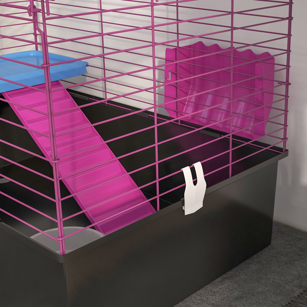 PawHut Black Small Animal Cage 47 x 46 x 71cm Image 3