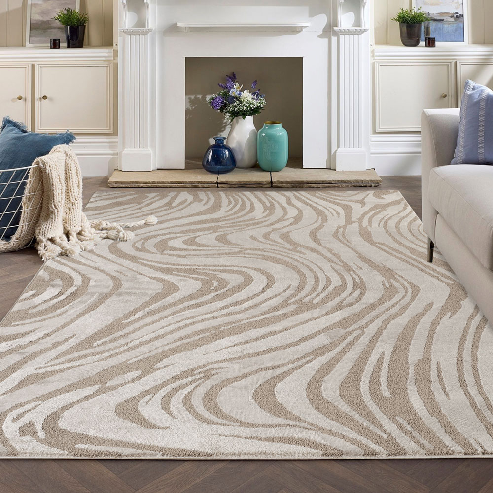 Desire Rugs Hamilton Mocha Marble Rug 80 x 150cm Image 5