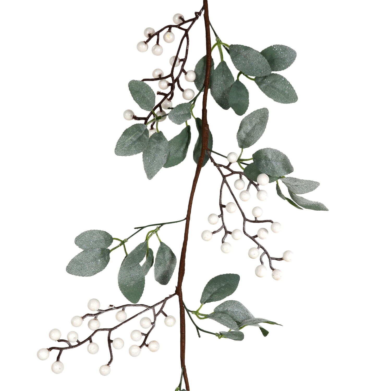 180cm Xmas Berry Garland - Silver Image 1