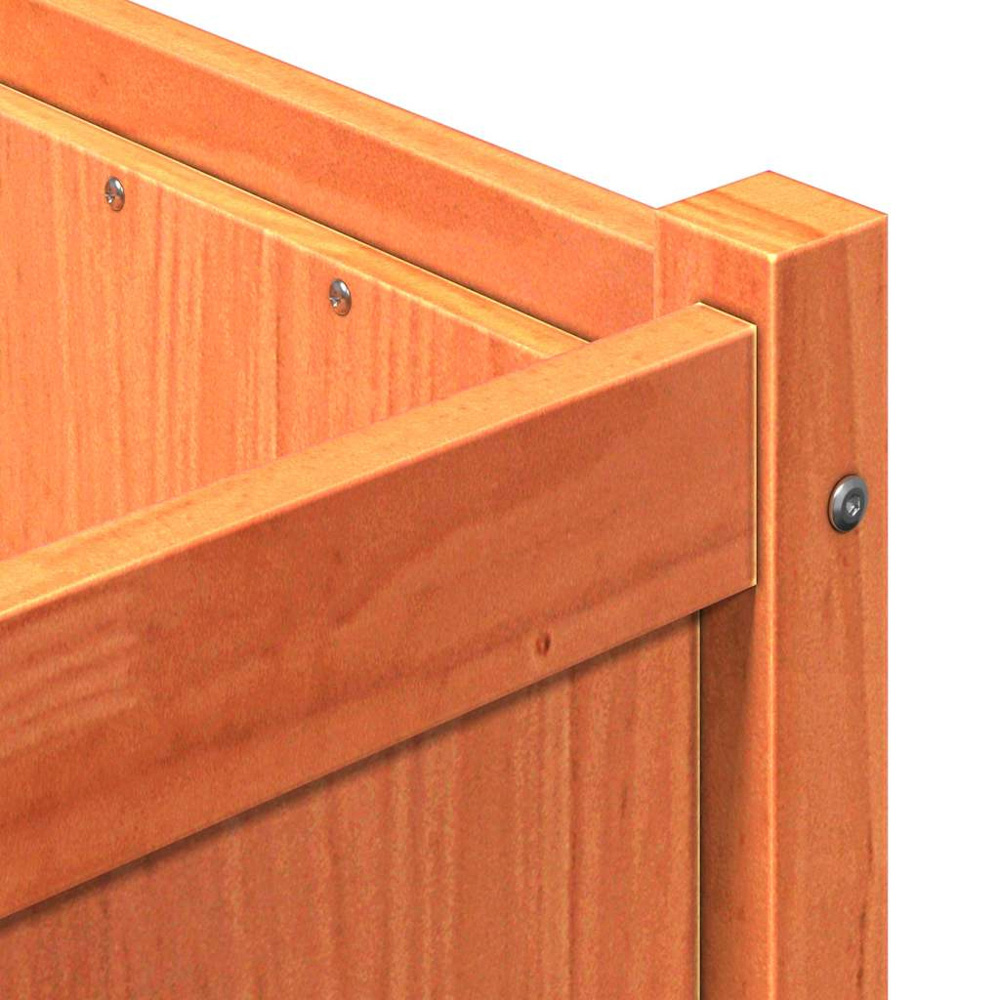 vidaXL Brown Solid Pine Wood Garden Planter 70 x 90 x 50cm Image 8