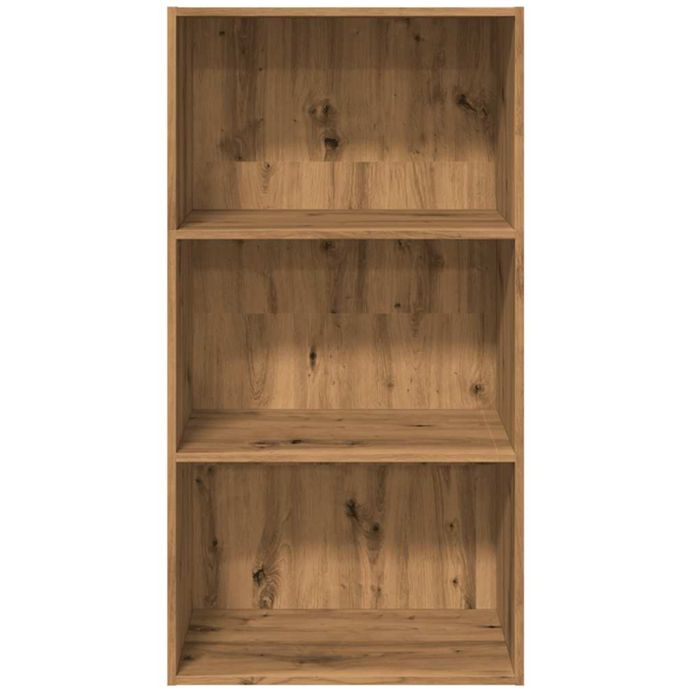 vidaXL 3 Shelf Artisan Oak Bookcase Image 3