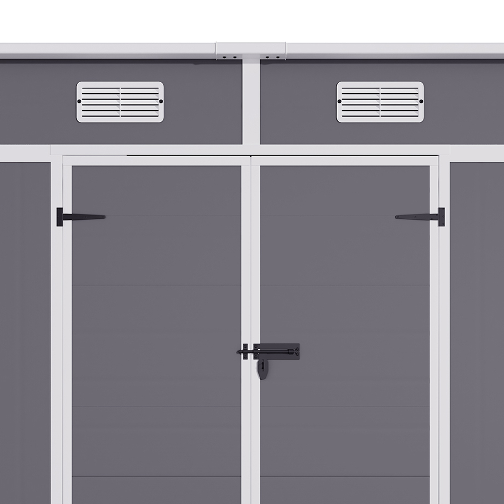 Living and Home 6 x 3.7ft Outdoor Plastic Garden Storage Shed Image 8