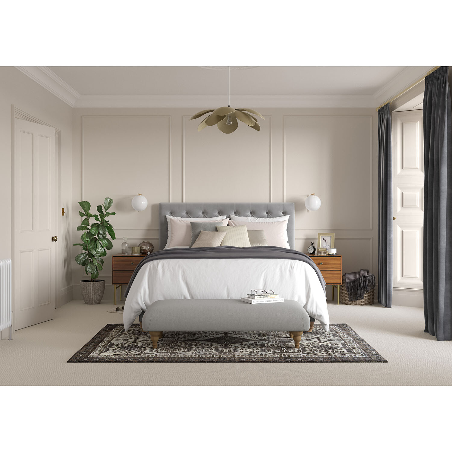 Dulux Heritage Walls and Ceilings Pale Walnut Velvet Matt Emulsion Paint 2.5L Image 8