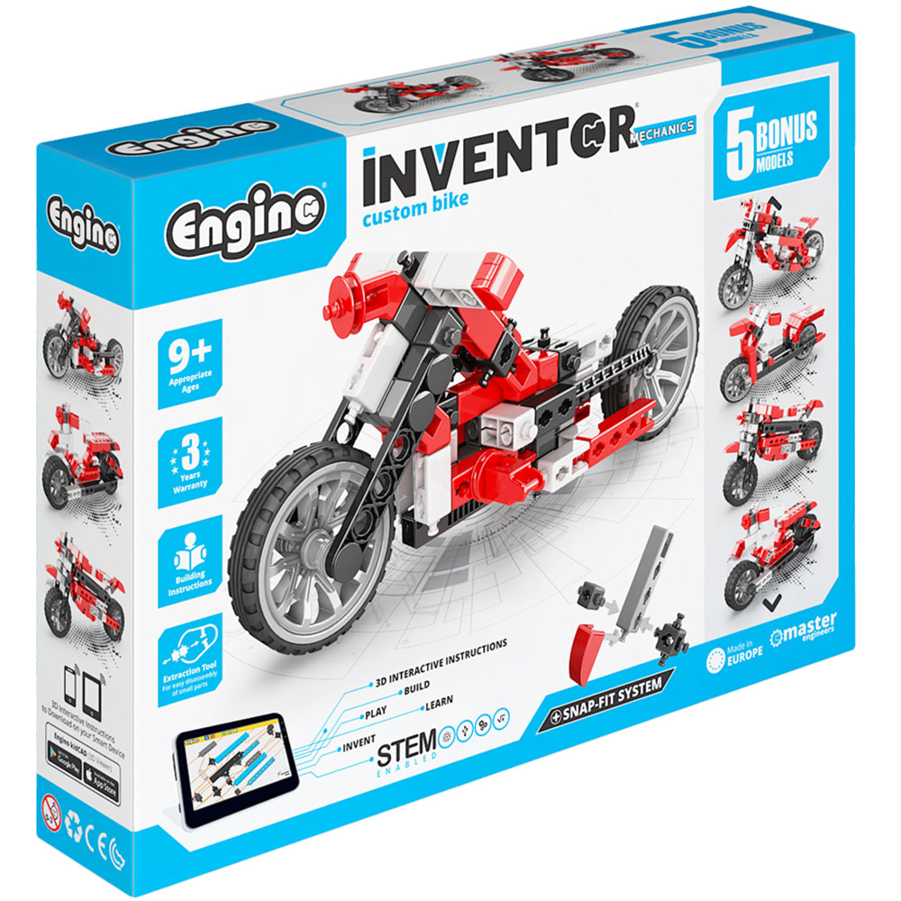 Engino Inventor Mechanics Custom Bike Building Set Image 1