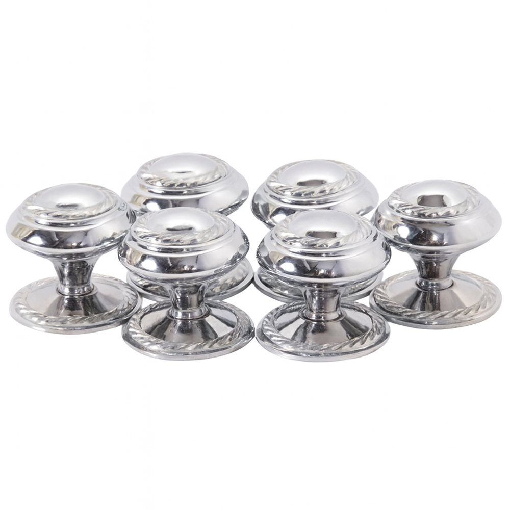 Golden Grace Georgian Polished Chrome Cupboard Knob Pair 25mm Image 1